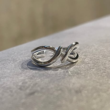 2602RG0740 / Double line twist Ring（Silver）
