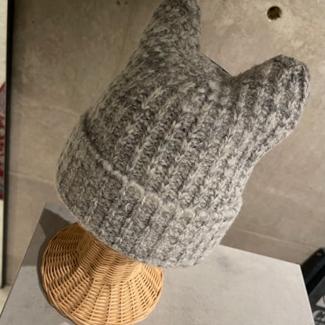 2412HW0066(S)/ NEKOMIMI Knit cap（Light Gray）
