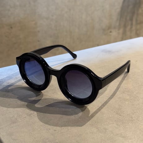 SE25SG_CA021（S） /  Round Sunglasses (Black/Blue）
