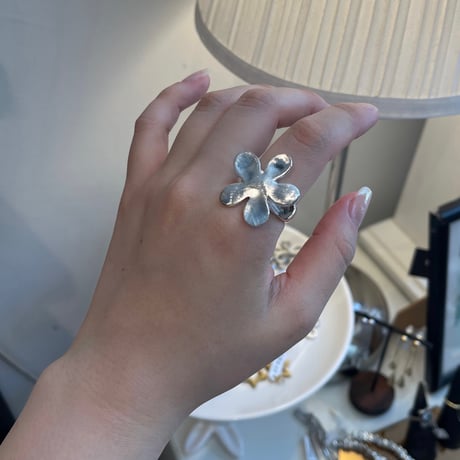 2507RG0667 / Matt Flower ring（Silver）