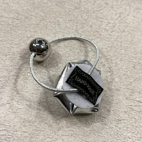 2409HA0080 / Rose motif Hair tie（Silver）