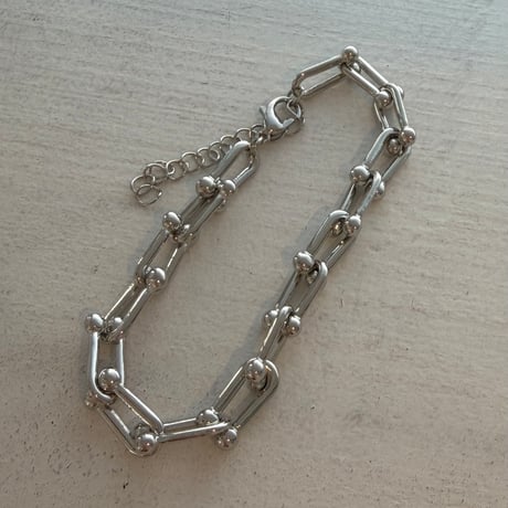 2605BR0128 / Utype chain Bracelet#02（Silver）