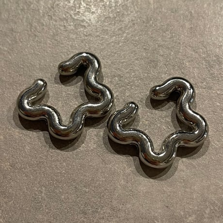 2411EC012 / Star motif 2piece Ear Cuff（Silver）