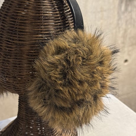 2601GS063(S)/ Fake Fox fur earmuffler（Brown Mix）