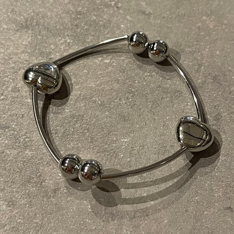 2412BR0061 / Heart connect ball Bracelet（Silver）