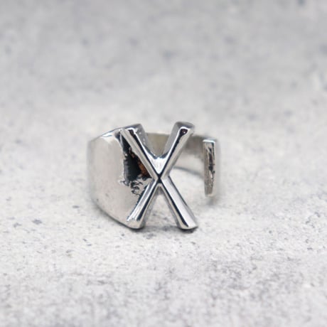 Initial ring（SILVER / X） /  2100-RGSL045