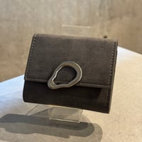 2509GS040(S)/ Point Tri-fold Wallet（Gray)