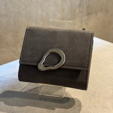 2509GS040(S)/ Point Tri-fold Wallet（Gray)