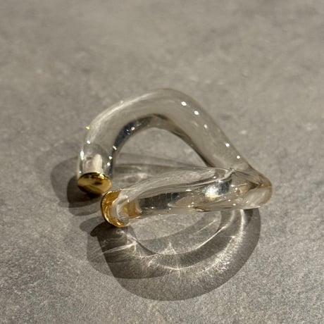 2504EC019 /  color wave Ear Cuff（clear）