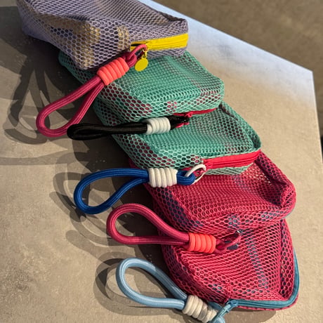 2504GS037(S)/ Multi Mesh Pouch (Pink×Blue)