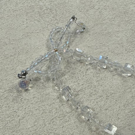 2407NC0259 /  Bijou ribbon necklace（Clear）
