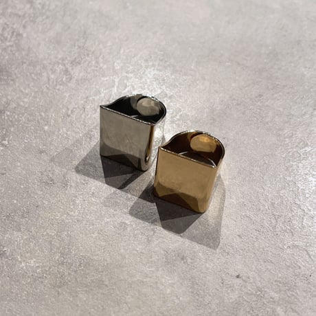 2307RG0303 /metal square ring （Gold）