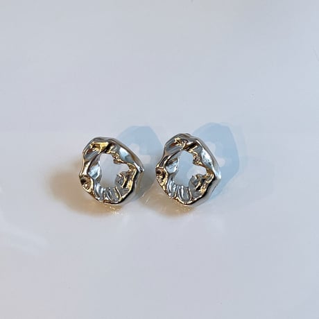 Metal craft  circle pierce（Silver）/ 2201_PR0424