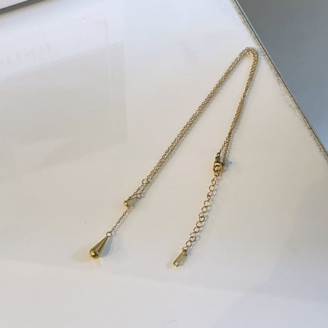 2310NC0205 / Double drop chain Necklace（Gold）