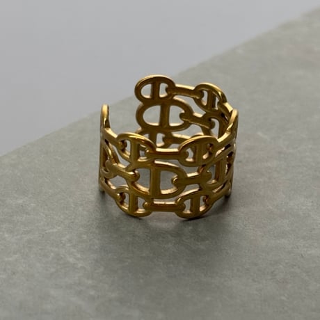2606RG0813 / Mantel connect design ring（Gold）
