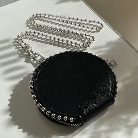 23AWBG008(S)/ Ball chain mini shoulder Bag （Black）