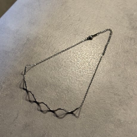 2503NC0320／wave design chain Necklace（Silver）