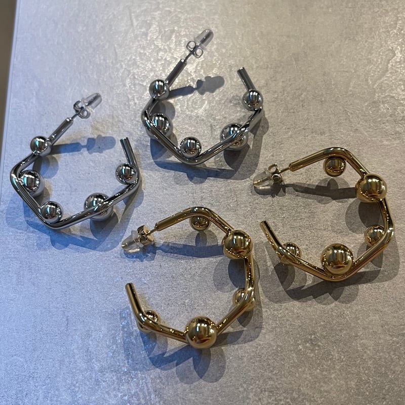 2507PR0795 / Ball hoop pierce（Silver） | Calinou