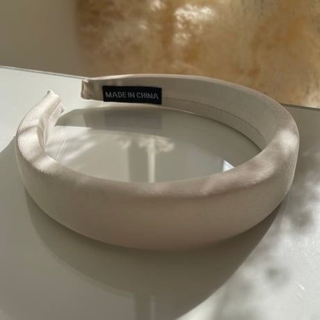 2401HA0047 / Volume satin headband（White）