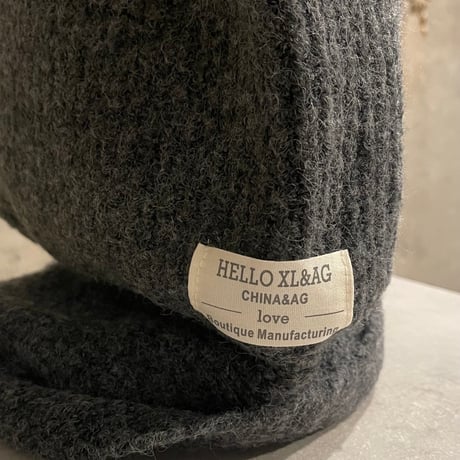 2512HW056#B(S)/ Hoodie muffler（Gray）
