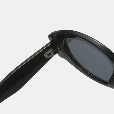 【 Select 】Vintage Retro Oval Design Sunglasses (Jerry Cream/Gray)
