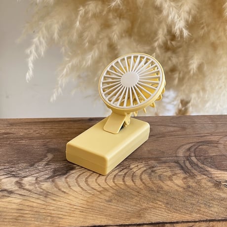 23SSGS005 / 3way clip handy fan（Yellow）
