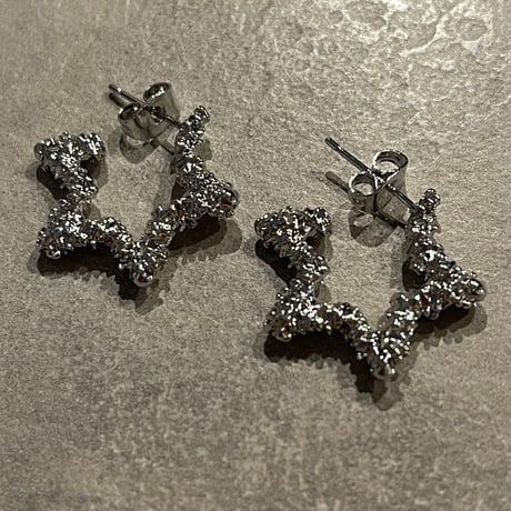 2412PR0735 / Shine star motif Pierce（Silver）
