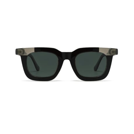 【 Legit Eyewear 】Sunglasses Konoe (Black Clear Grey/Green)