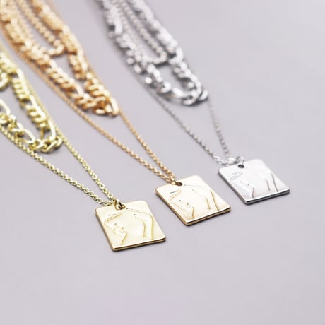 3set  layered chain necklace（Gold #1）/ 2111-NC121