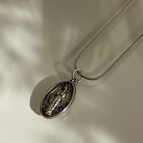 2401NC0223 / Maria plate Necklace（Silver）