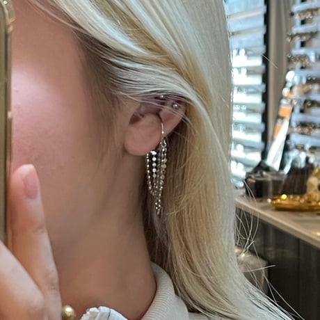 2403EC003 / Layer chain Ear Cuff（Silver）