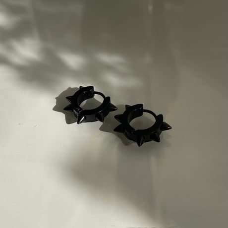 2311PR0602 / Thorn mini hoop Pierce（Black）