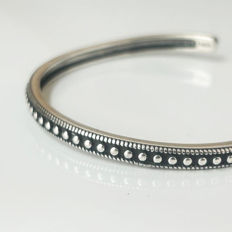 【Select】IM24AC_BRL005 / Dotline Simple bangle（Silver）