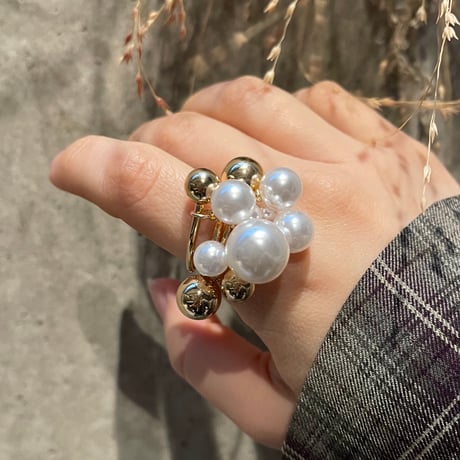 2512RG0713 /  Mix Pearl ring（Gold）