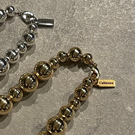 23AWBR015 / Metal ball chain bracelet（Gold）