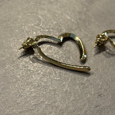2504PR0776 /  Heart hoop Pierce（Gold)