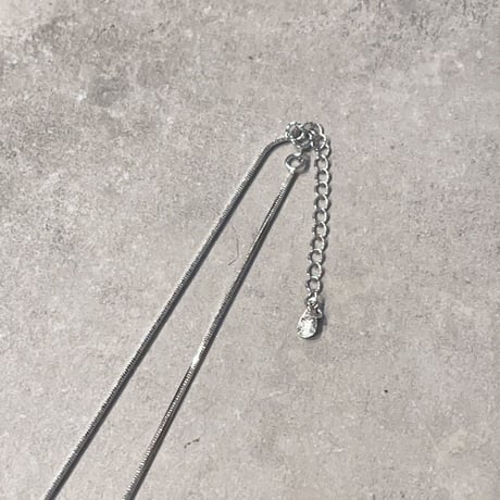 2308NC0198 / U design snake chain Necklace（Silver）