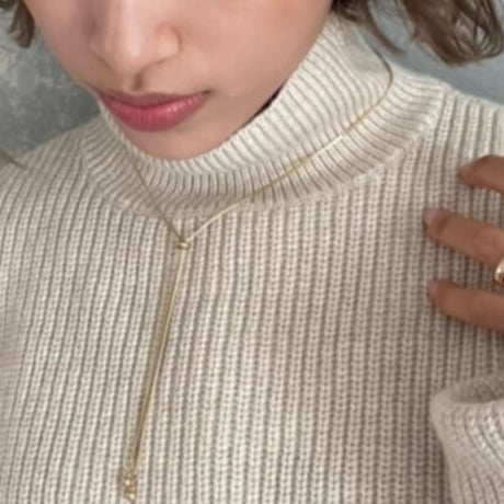 2601NC0376 / Choker chain necklace（Gold）