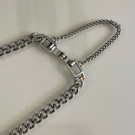 2403BR0036 / Point stone chain Bracelet（Silver）