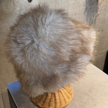 2510KC1022(S) / Mix Fur Hat（Ivory/Beige）