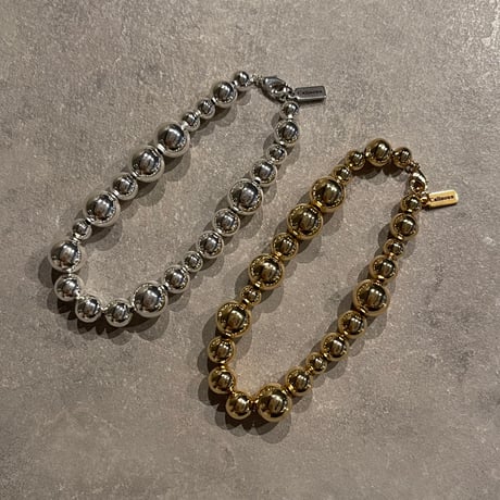 23AWBR015 / Metal ball chain bracelet（Gold）