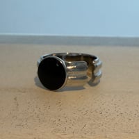 2605RG0797 / Black side open ring（Silver）