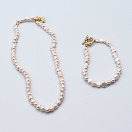 Mantel Freshwater Pearl Bracelet（Pearl）/ 2106-BR061