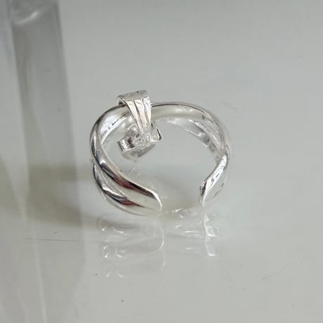 2606RG0811 / Heart stone charm ring（Silver）