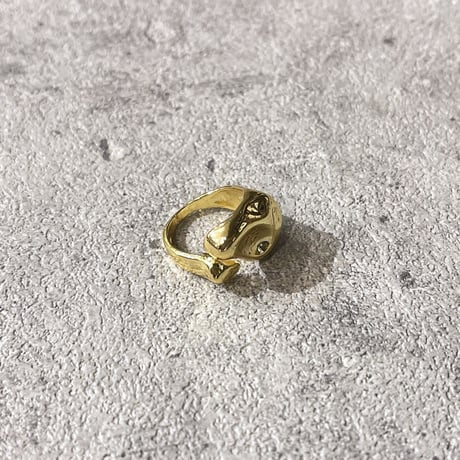 2602RG0742 / Opening asymmetry craft ring （Gold）
