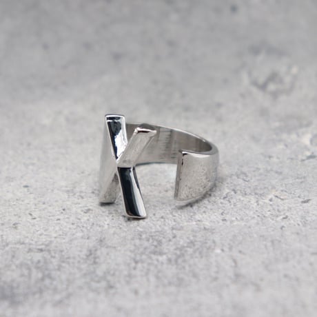 Initial ring（SILVER / X） /  2100-RGSL045