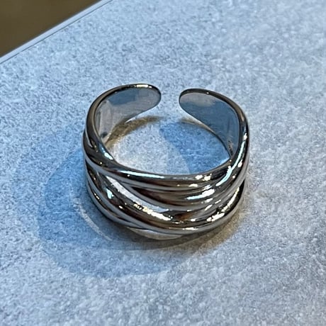 2510RG0684 /Line  Cross Ring（Silver）