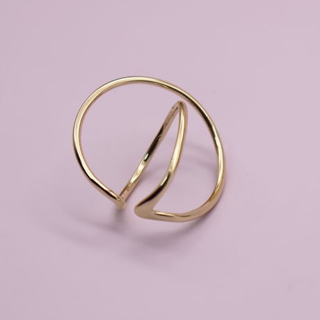 Metal Distortion Clip Earcuff （Gold/Right） / EC057