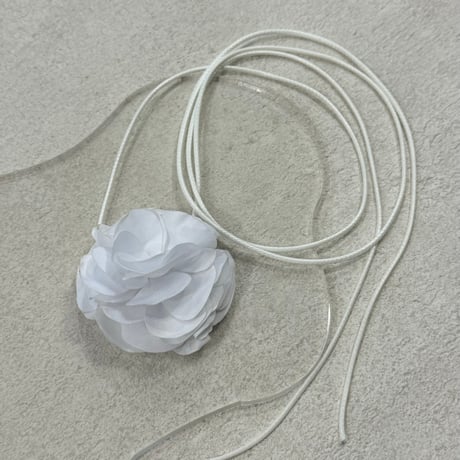 2407NC0255 / Flower choker （White）