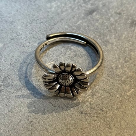 2505RG0635 / One piece flower  ring（Silver）